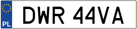 Truck License Plate